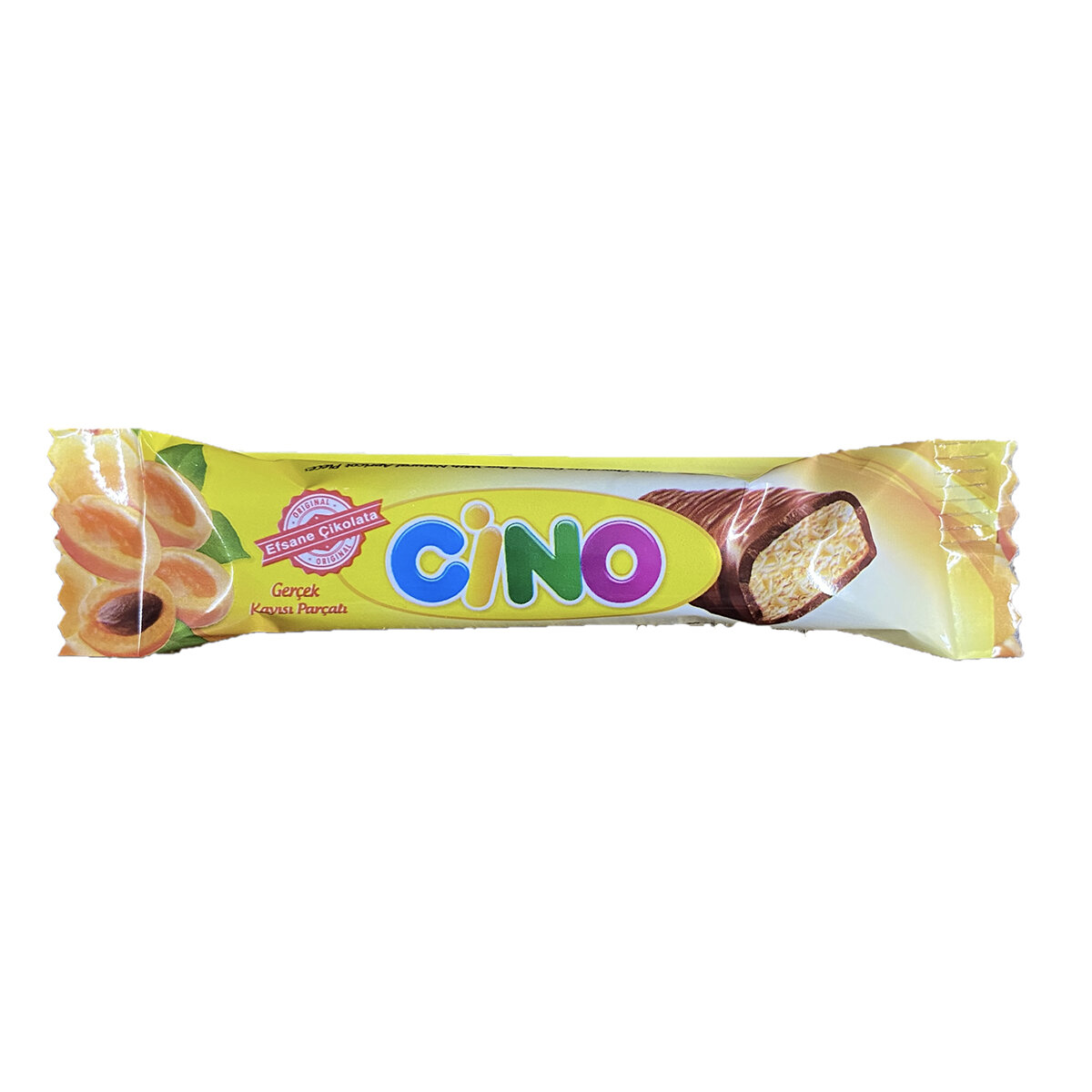 Cino Sütlü Çik.Kaplı Gerçek Kayısı Parça.Bar 25 G