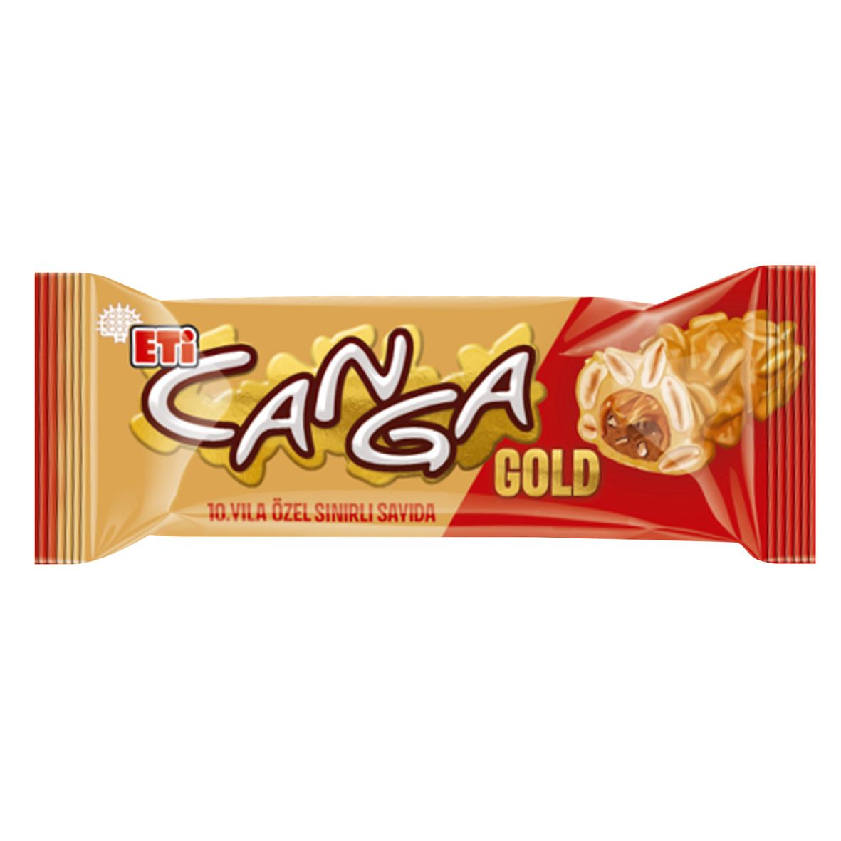 Eti Canga Gold Yer Fıstıklı Karamelli Nuga Bar 45G