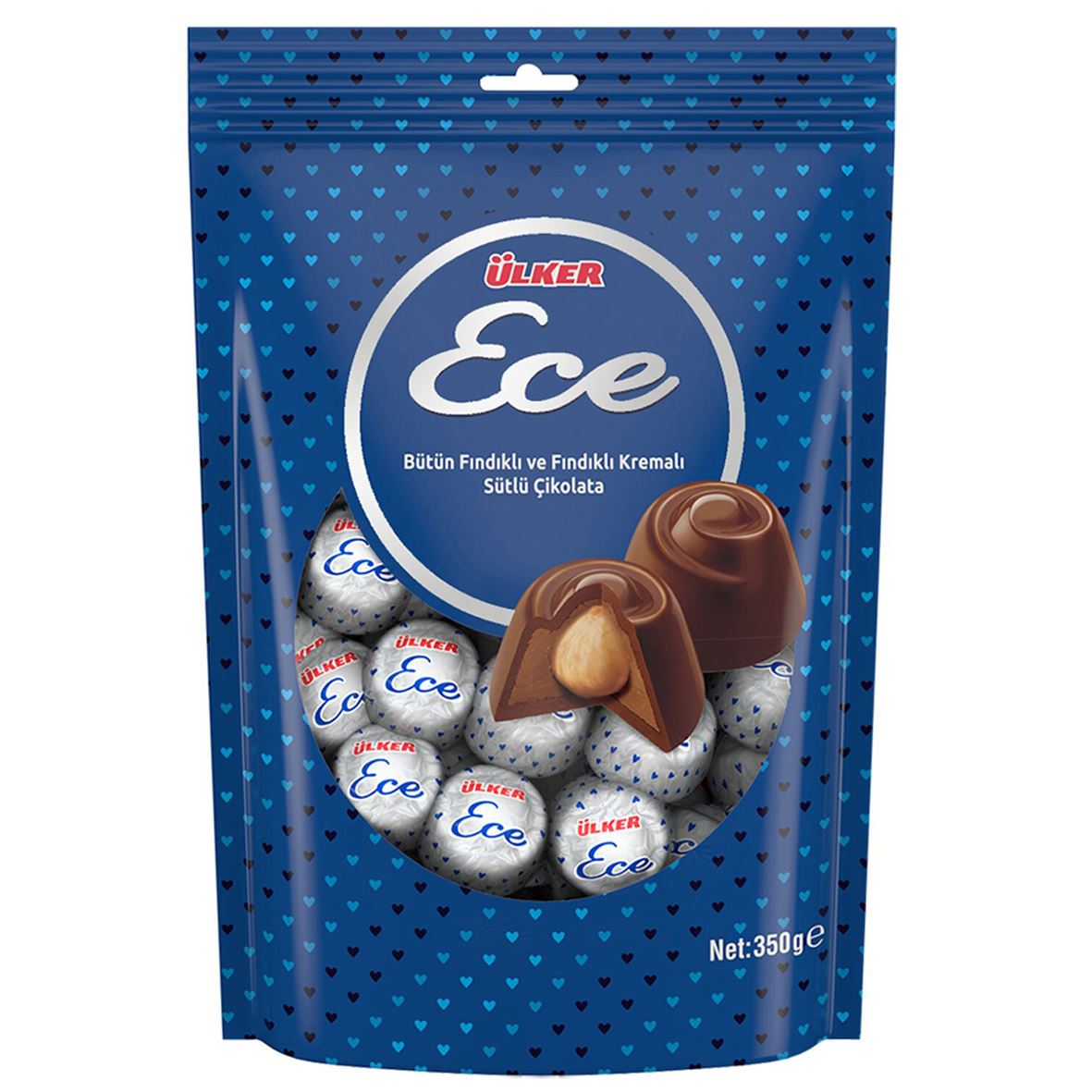Ülker Ece Fındıklı Ve Fındık Kremal Sütlü Çik 350G