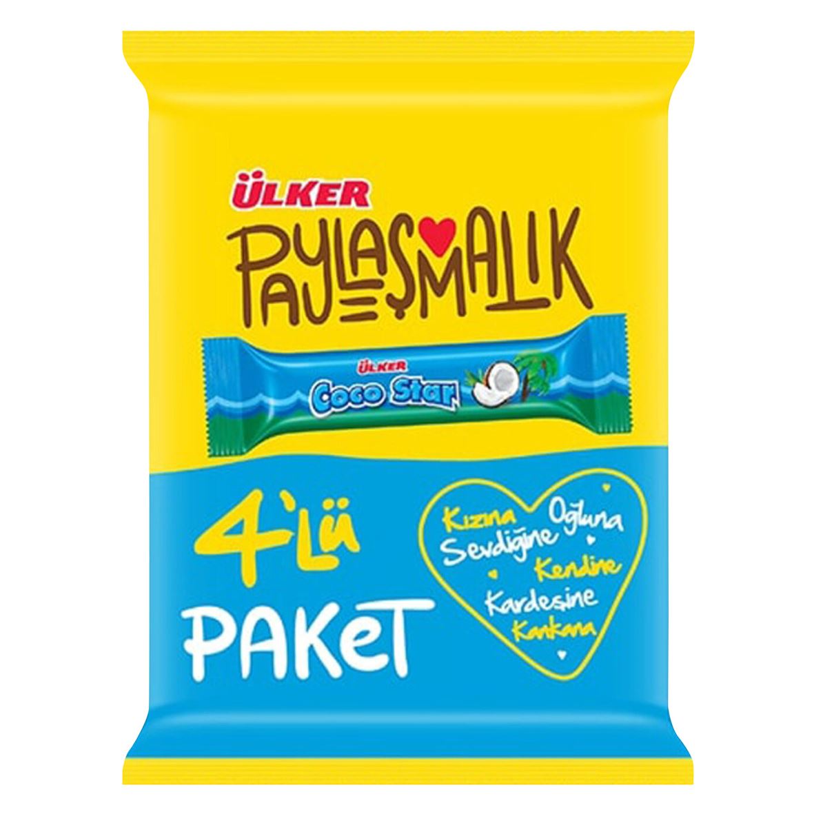 Ülker Cocostar 4Lü Paket 100 G