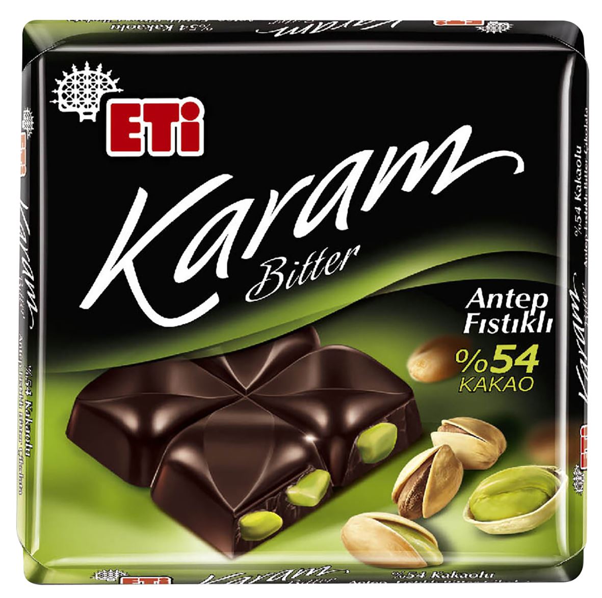 Eti Karam Antep Fıstıklı Bitter Çikolata 60 G