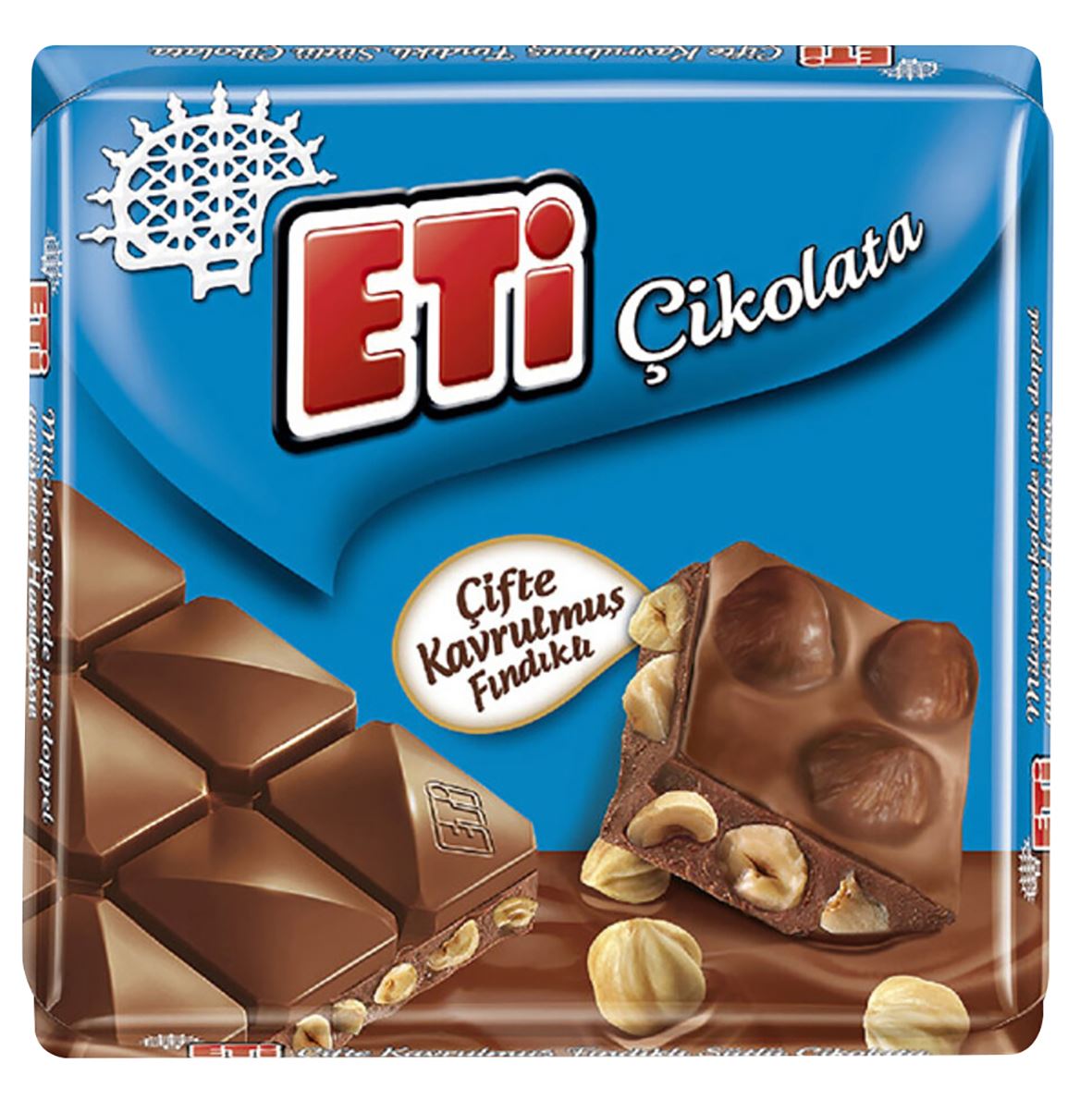 Eti Çifte Kavrulmuş Fındıklı Sütlü Çikolata 60 G