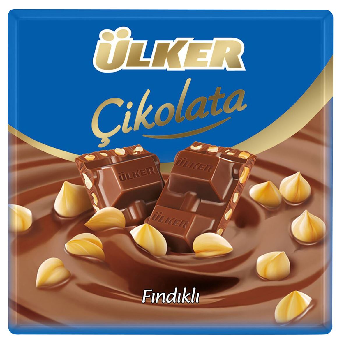 Ülker Fındıklı Sütlü Kare Çikolata 60G