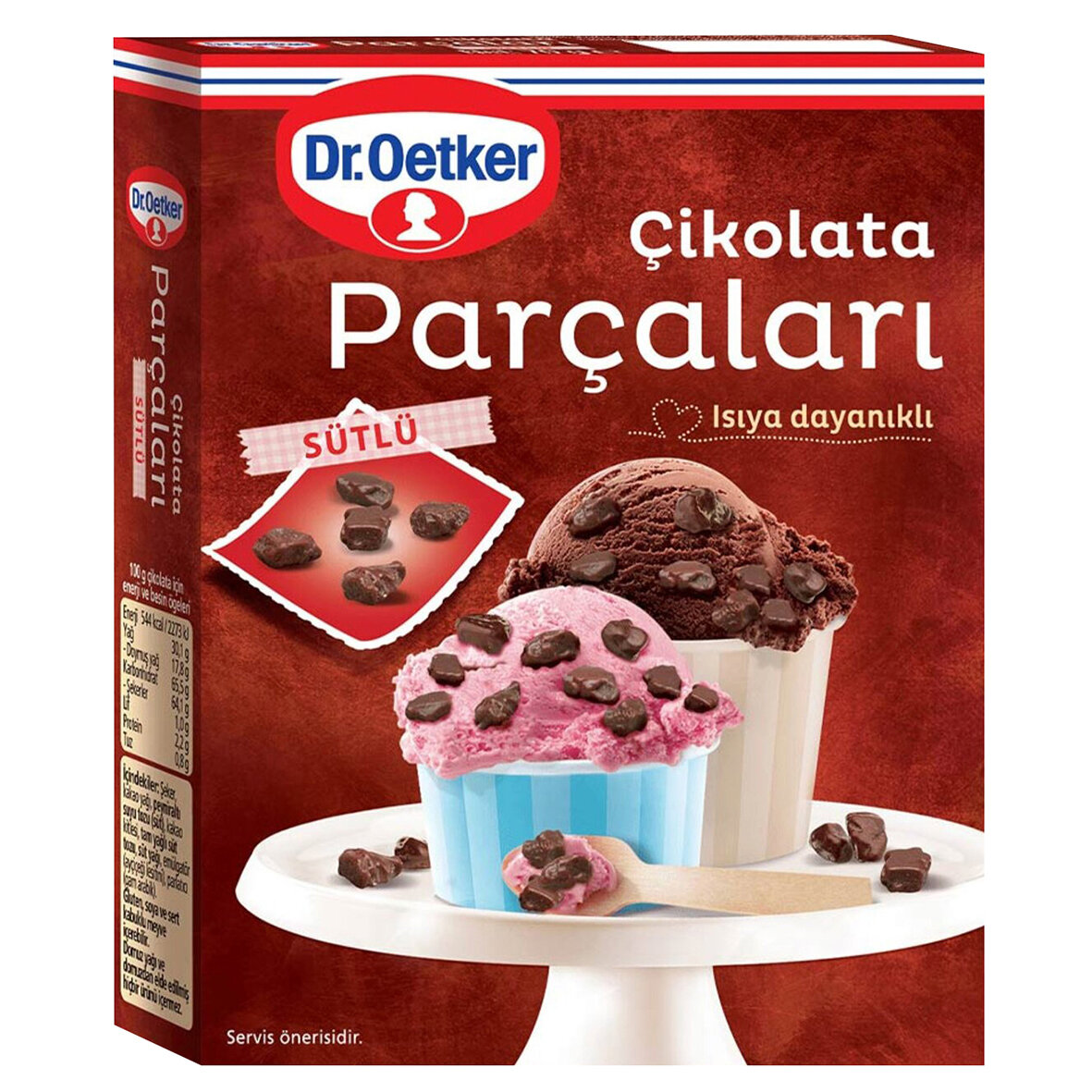 Dr.Oetker Sütlü Çikolata Parçaları 70 G