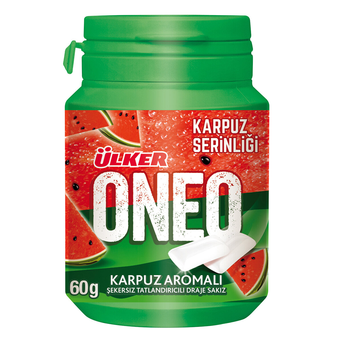 Ülker Oneo Karpuz Şişe Draje Sakız 60 G.