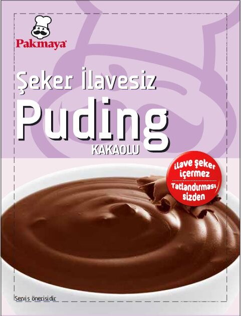 Pakmaya Şeker İlavesz.Kakaolu Puding Toz Karş.54 G
