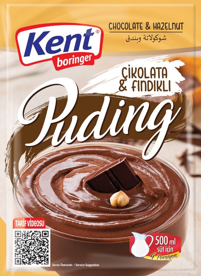 Kent Borınger Çikolatalı Fındıklı Puding 100 G