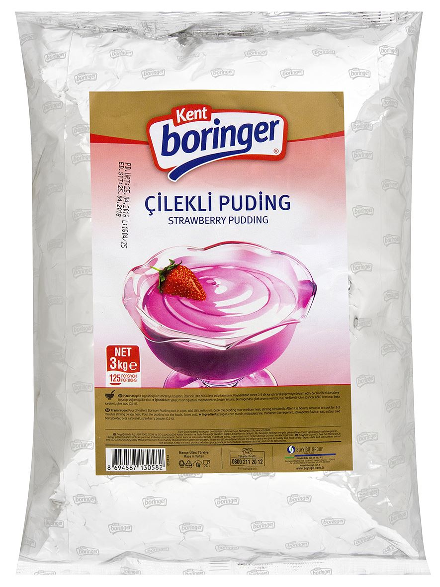 Kent Borınger Pudıng Çıleklı 3 Kg