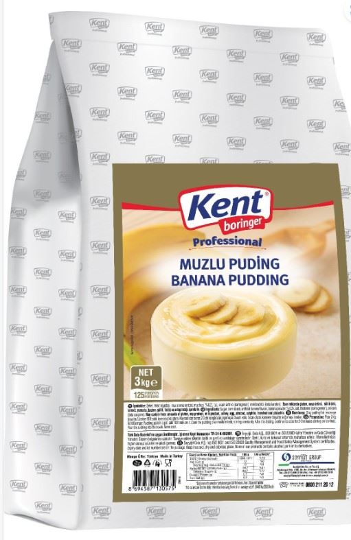 Kent Borınger Pudıng Muzlu 3 Kg