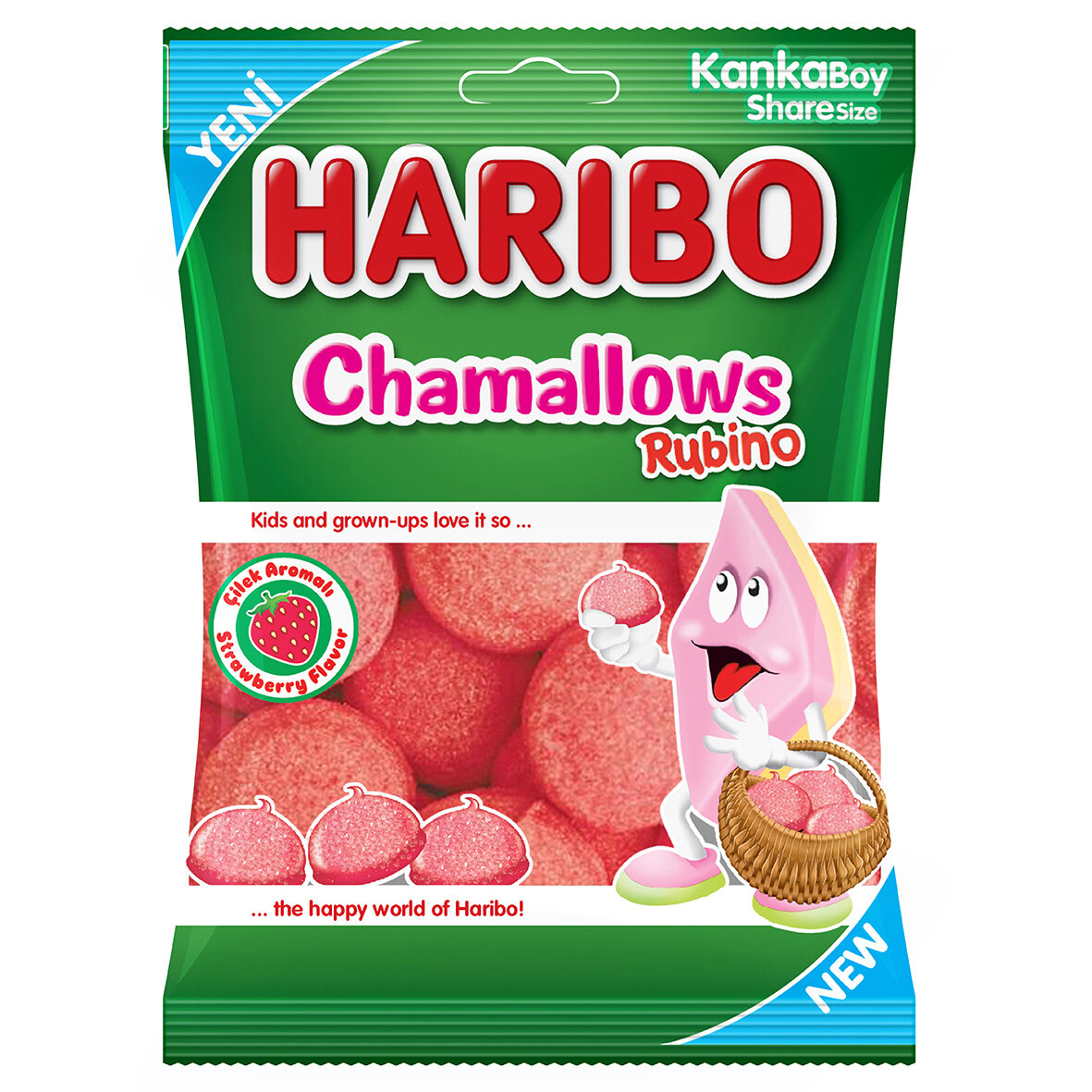 Haribo Rubıno Çilek Aromalı Marshmallow 70 G