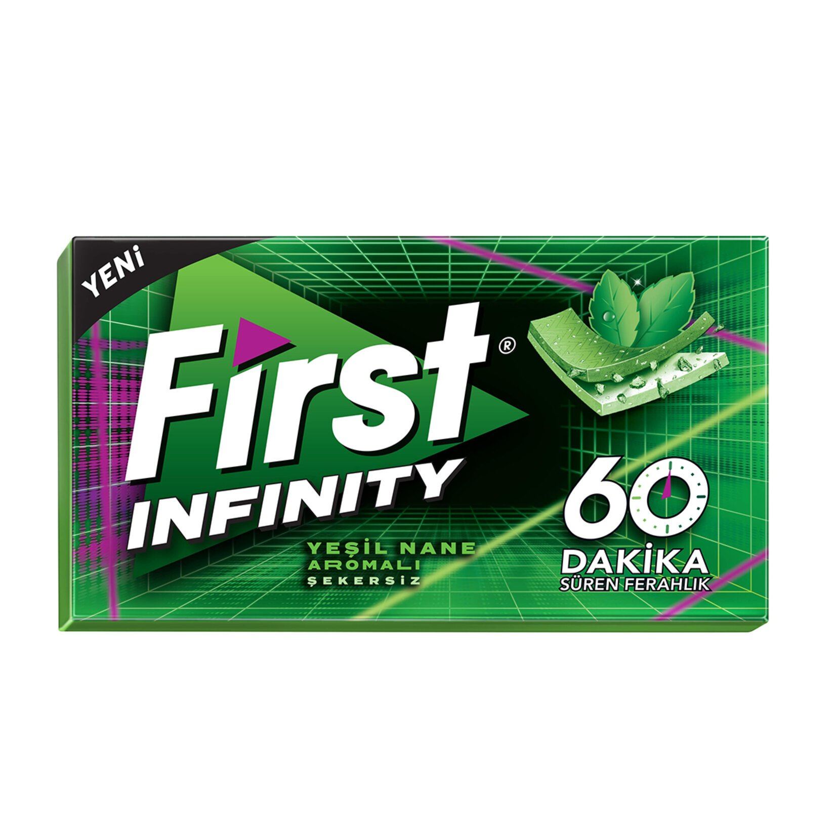 First 60Dk Infınıty Yeşil Nane Aromalı Sakız 27 G