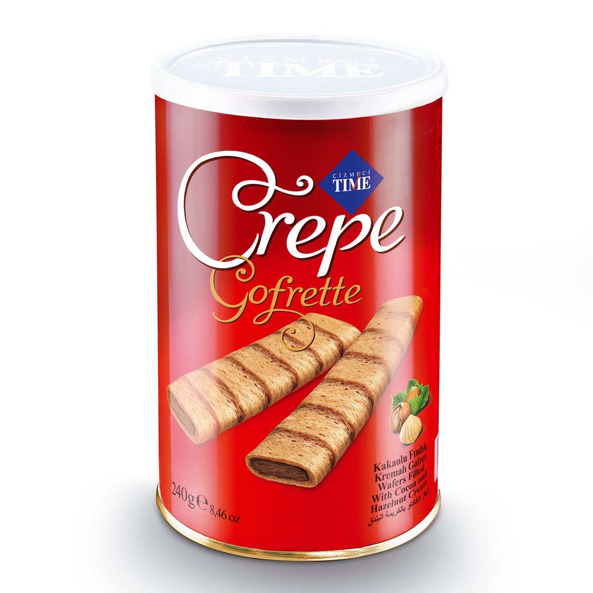 Çizmeci Tıme Crepe Kakao Fındık Krem.Gofret 240 G