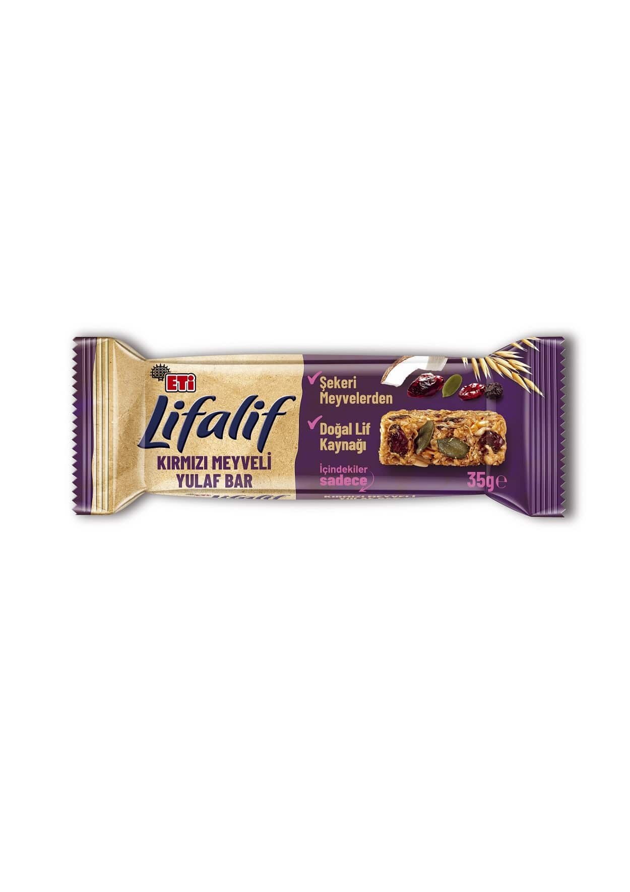Eti Lifalif Yulaf Bar Kırmızı Meyveli 35 G