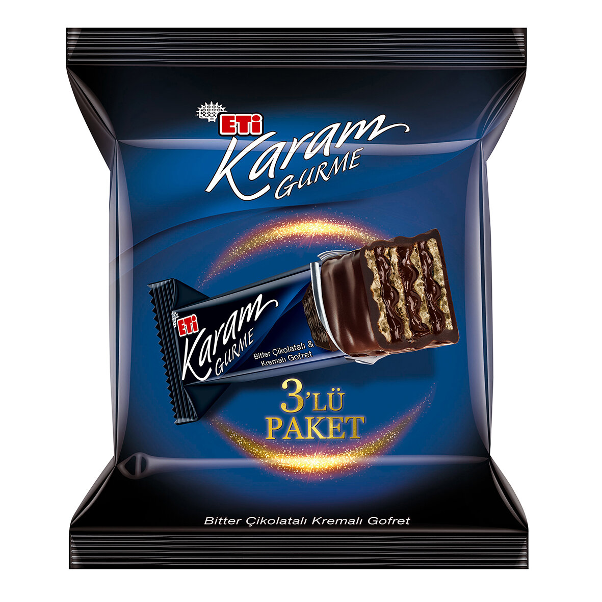 Eti Karam Gurme Bitter Çik.Kremalı Gofret 3Lü 150G