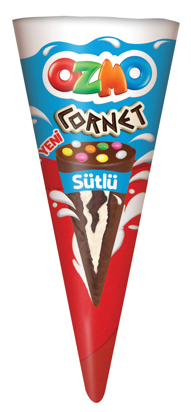 Ozmo Cornet Sütlü Krema Dolgu.Kakaolu Gofret 25 G