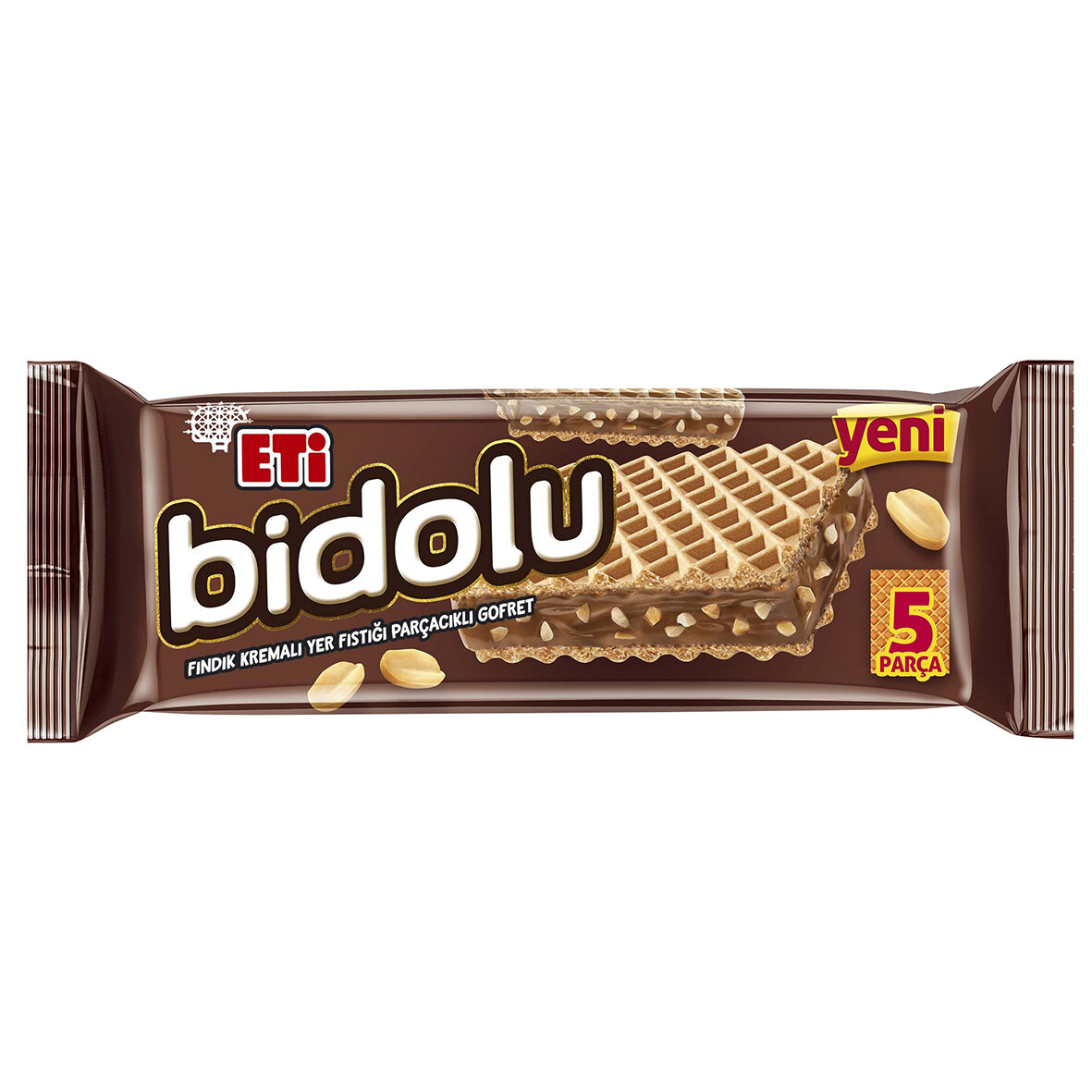 Eti Bidolu Fındık Kremalı Yer Fıstıklı Gofret 81 G