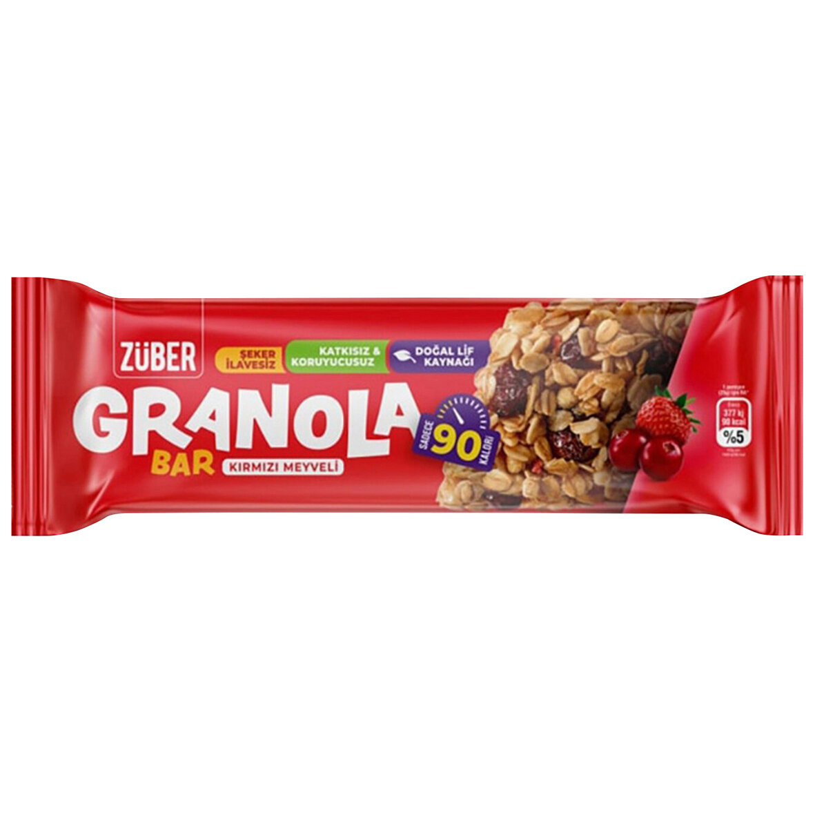 Züber Kırmızı Granola Bar 25 G