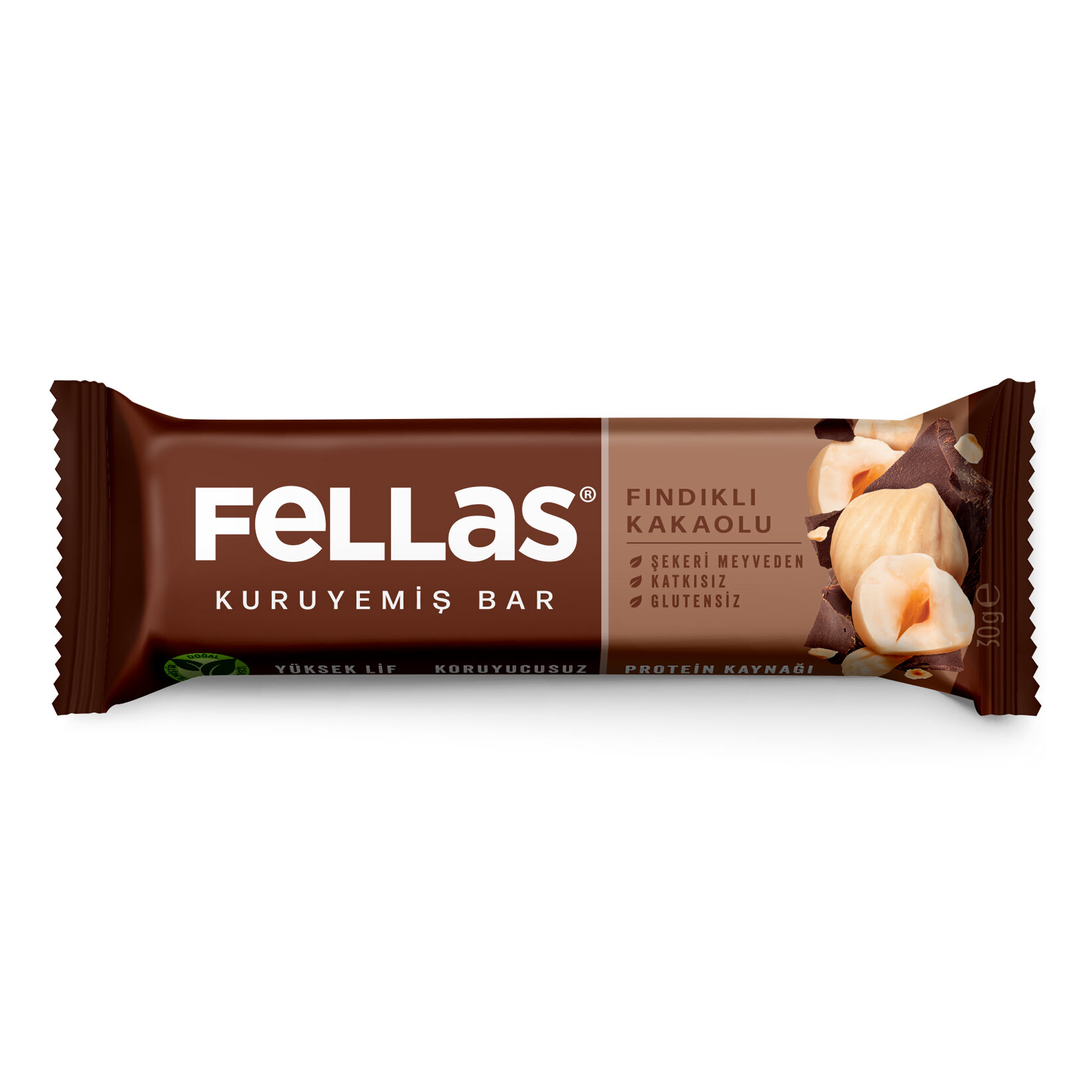 Fellas Fındıklı Kakaolu Kuruyemiş Bar 30 G