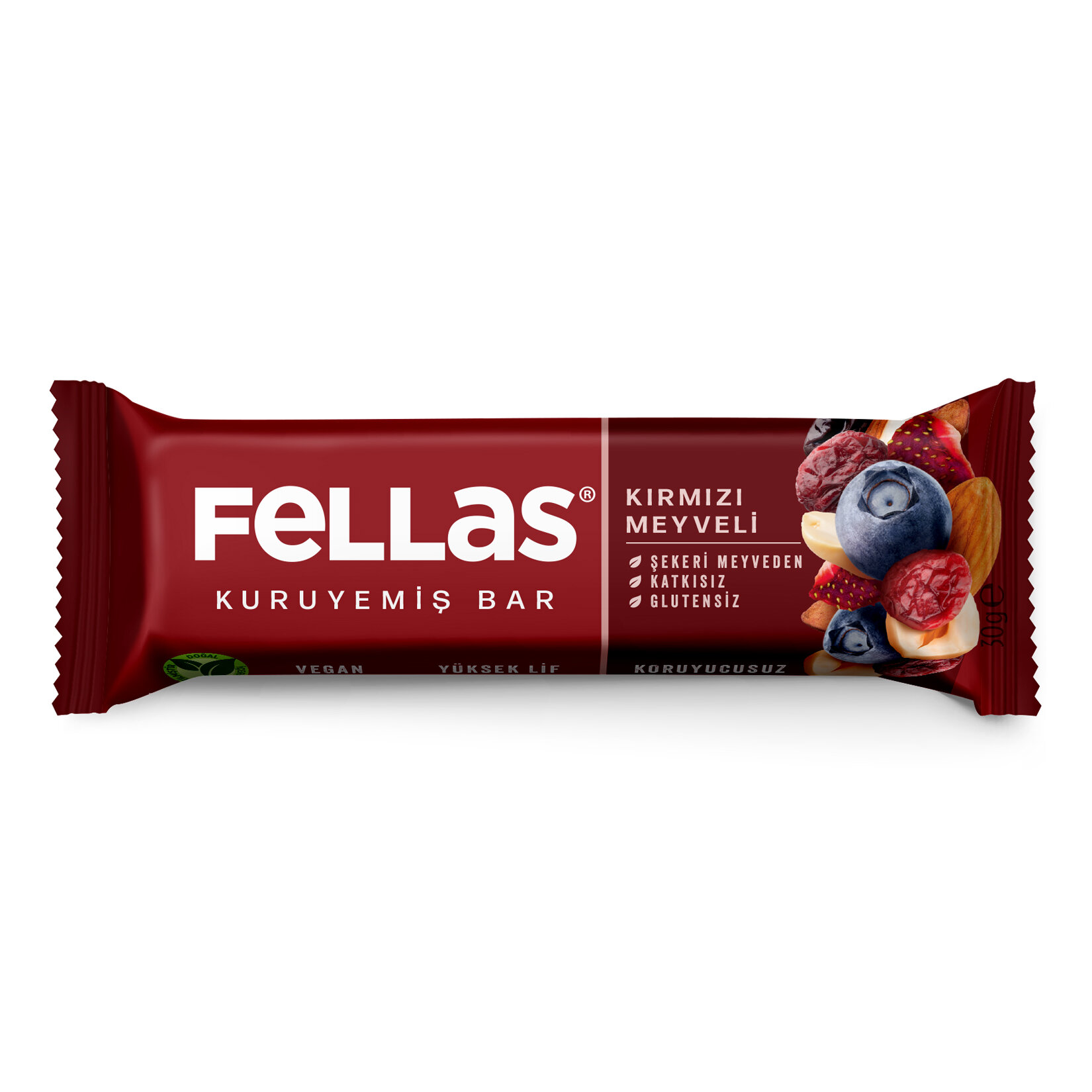 Fellas Kırmızı Meyveli Kuruyemiş Bar 30 G