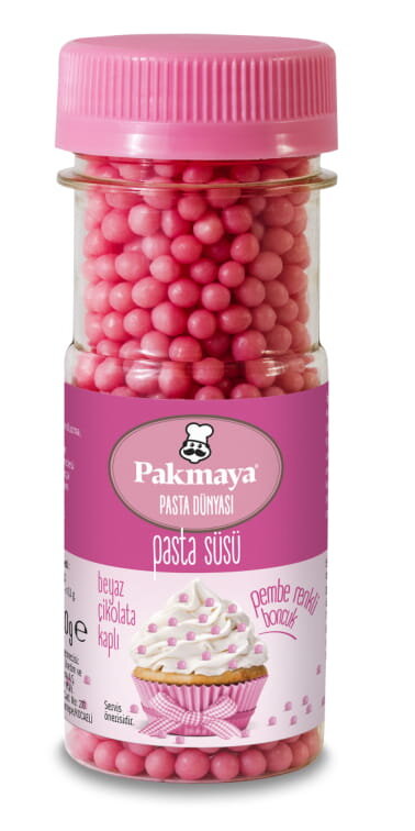 Pakmaya Pasta Süsü Pemb.Boncuk Pirinç Patlağı 50 G