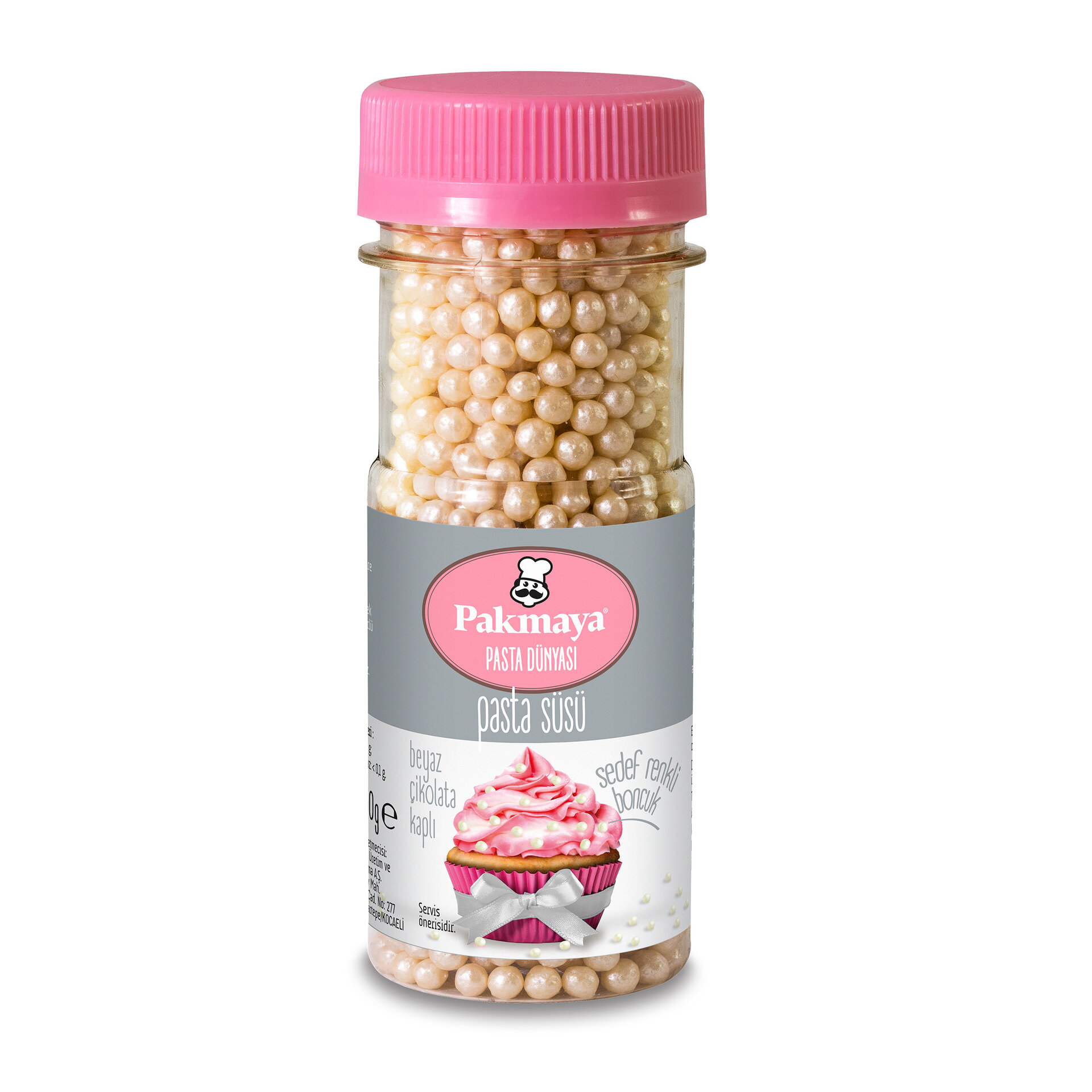 Pakmaya Pasta Süsü Sedef Boncuk Pirinç Patlağ.50 G