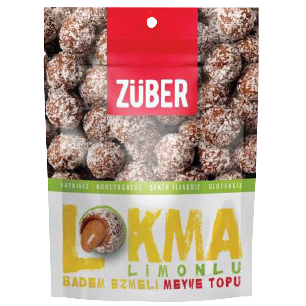 Züber Lokma Limonlu Badem Ezmeli Meyve Topu 96 G