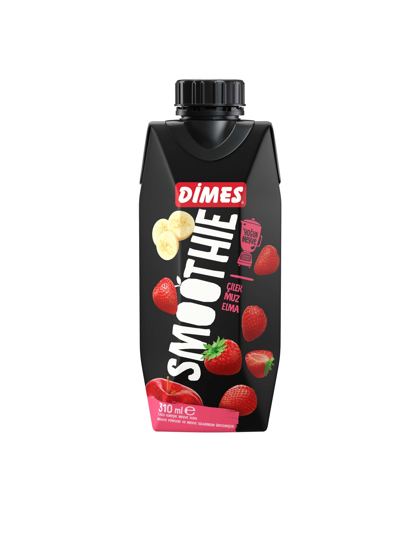 Dimes Kırmızı Smoothıe Çilek Muz Elma 310 Ml