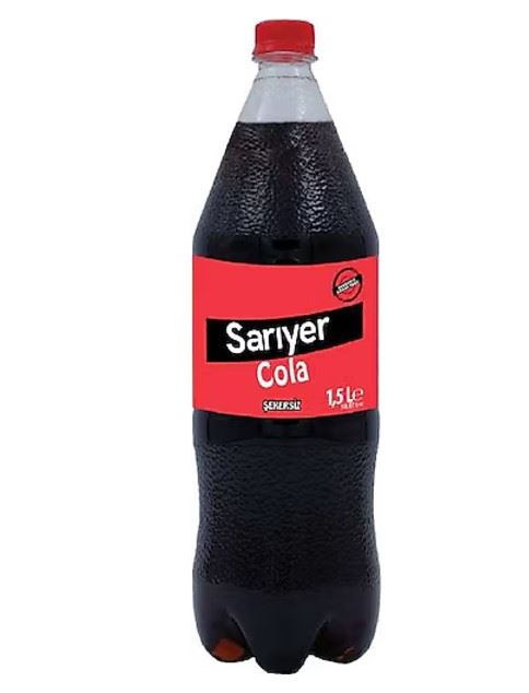 Sarıyer Kola Şekersiz İçecek Pet 1.5 Lt