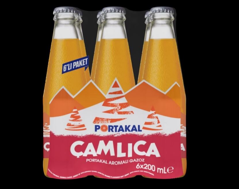 Çamlıca Portakal Aromalı Gazoz 6X200 Ml