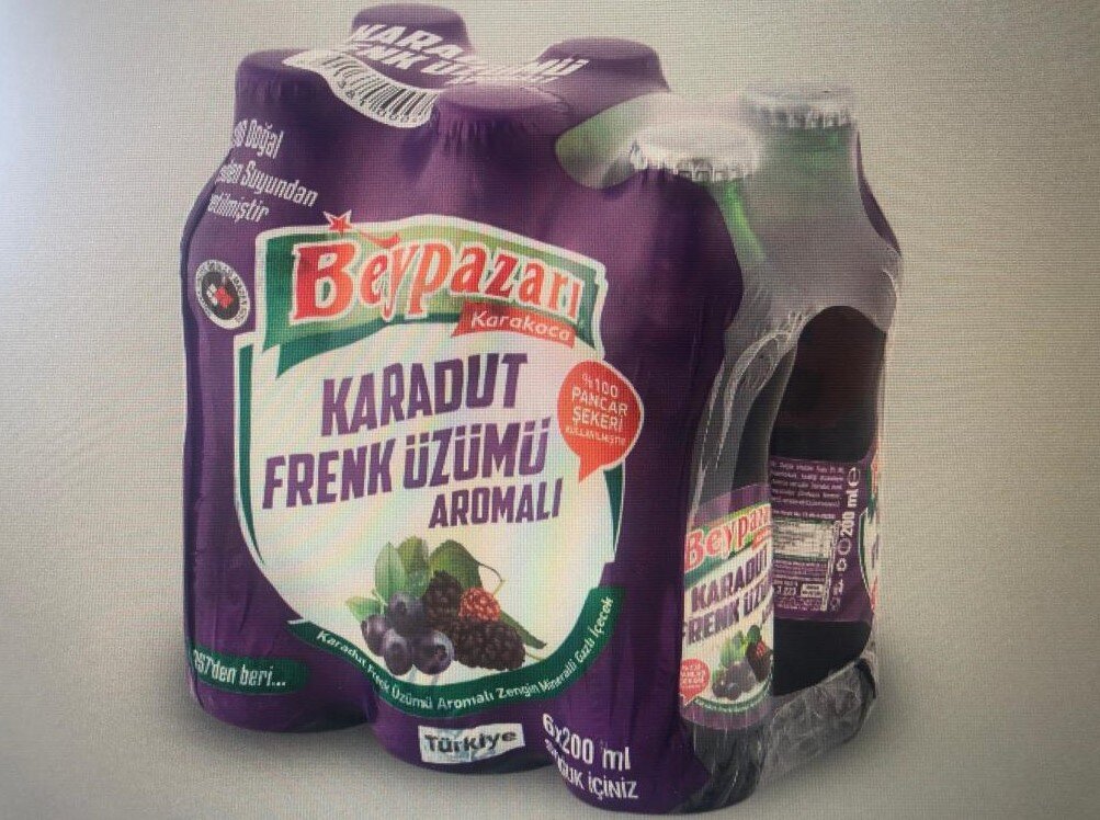 Beypazarı Karadut F.Üzüm Aroma.Maden Suyu 6*200 Ml