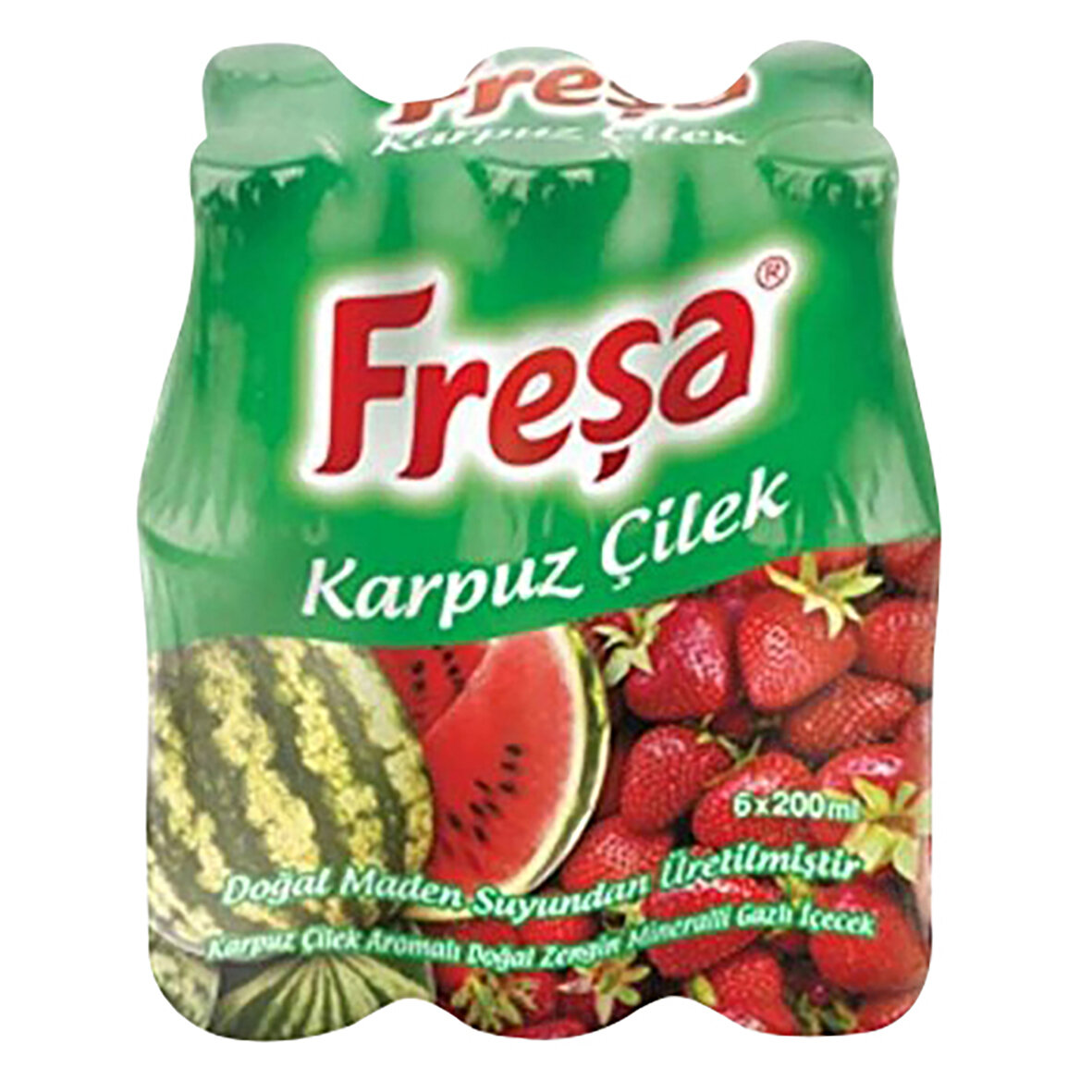 Freşa Karpuz-Çilek Aromalı Gazlı İçecek 6*200 Ml