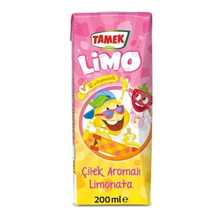 Tamek Limo Çilekli Limonata 200 Ml