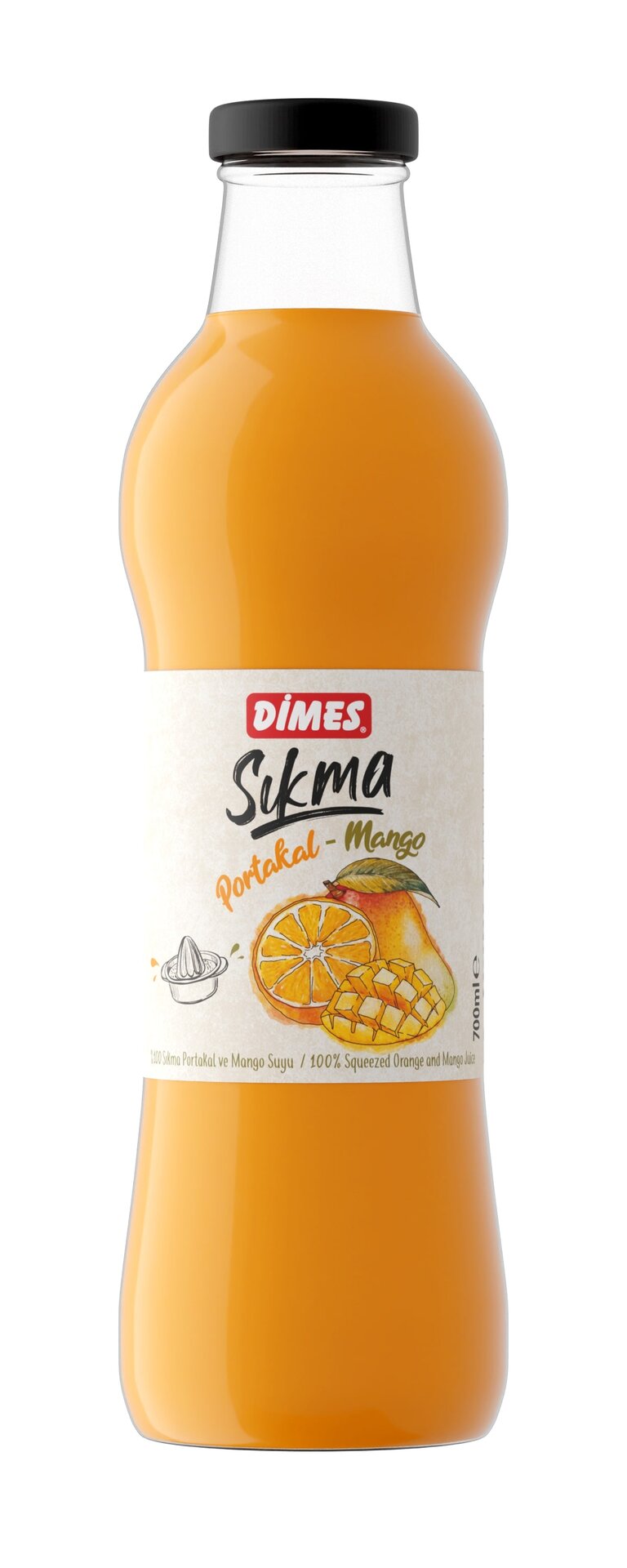 Dimes Sıkma Mango Portakal 700 Ml