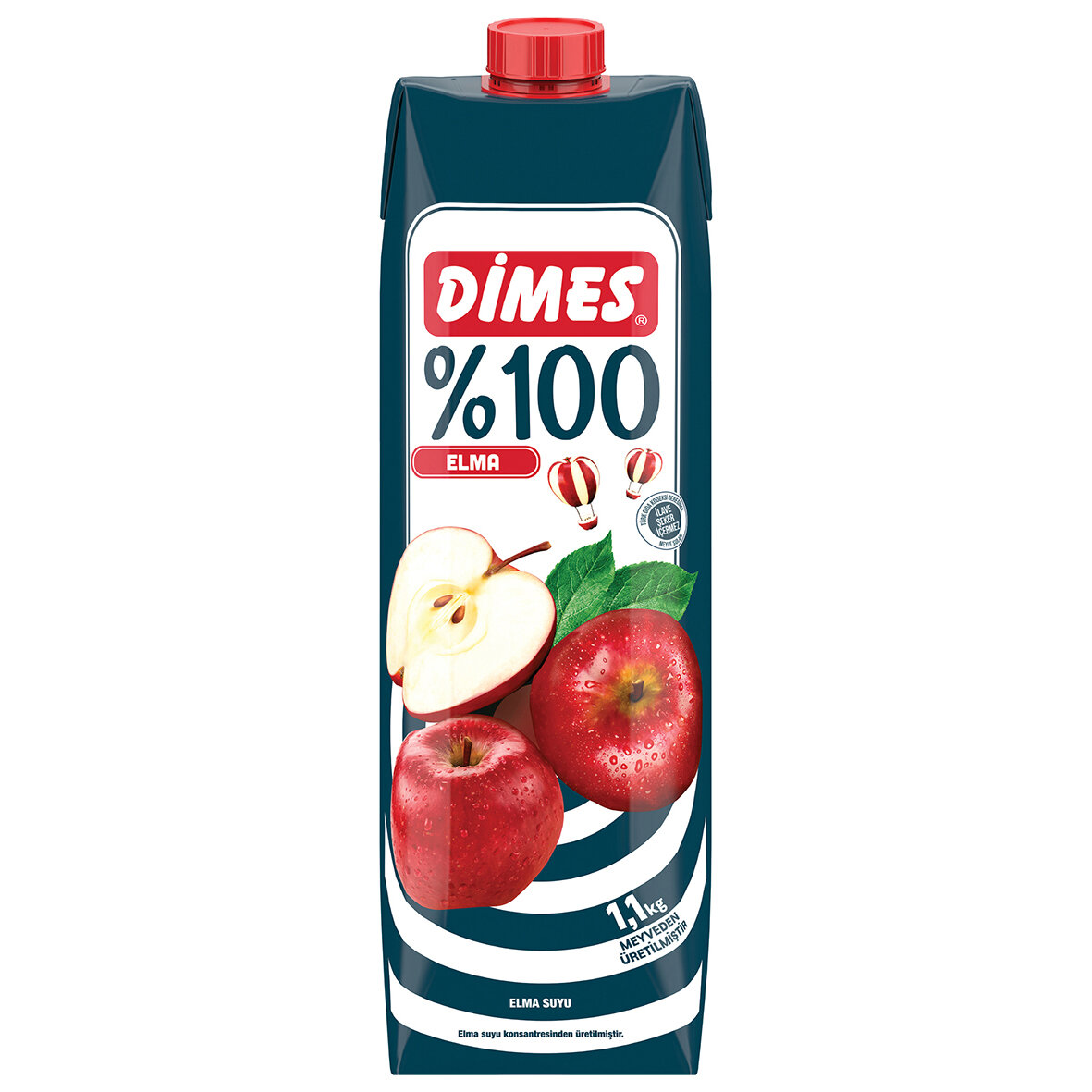 Dimes %100 Elma Suyu 1L