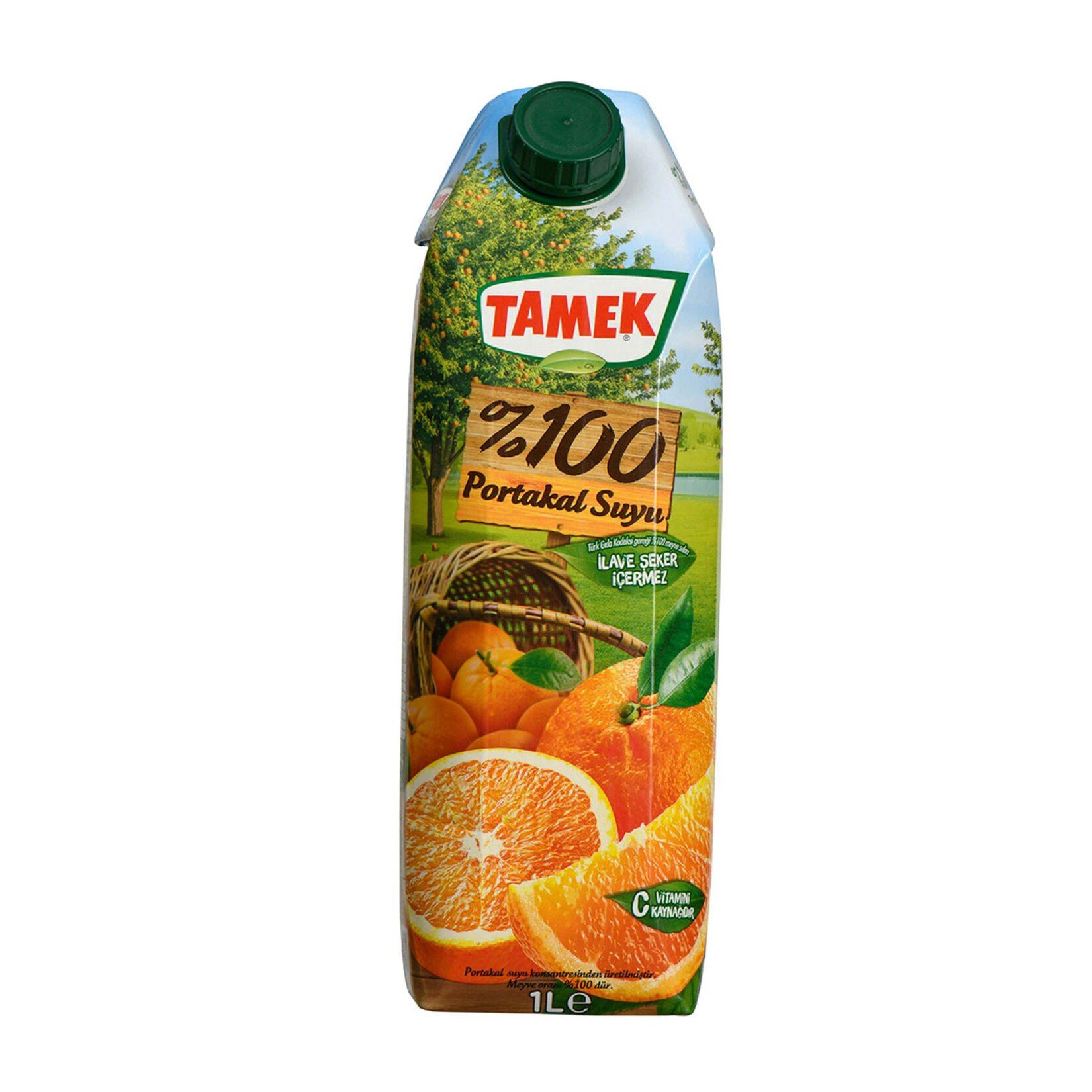 Tamek %100 Portakal Suyu 1 Lt