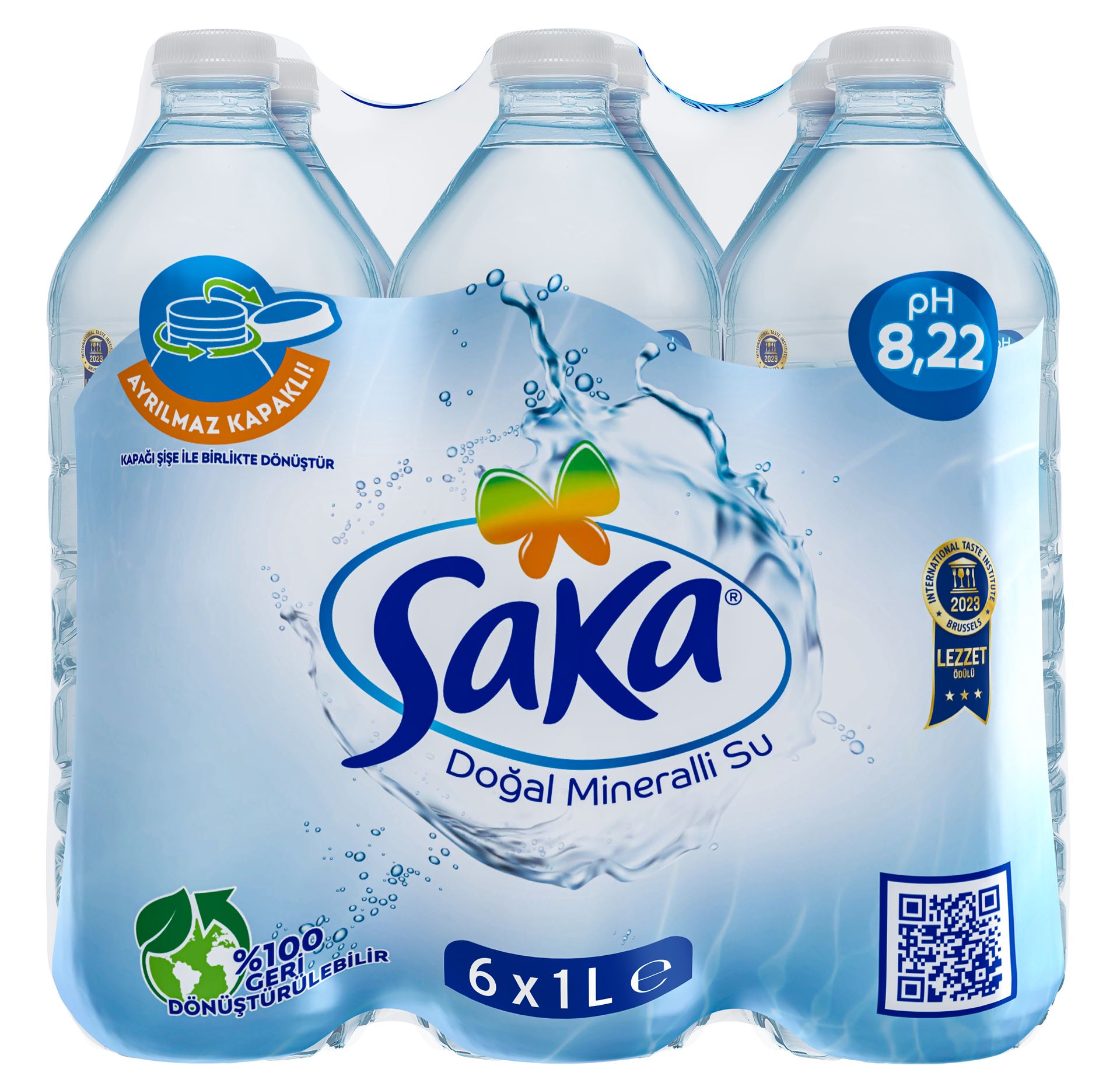 Saka Doğal Mineralli Su 6*1 L