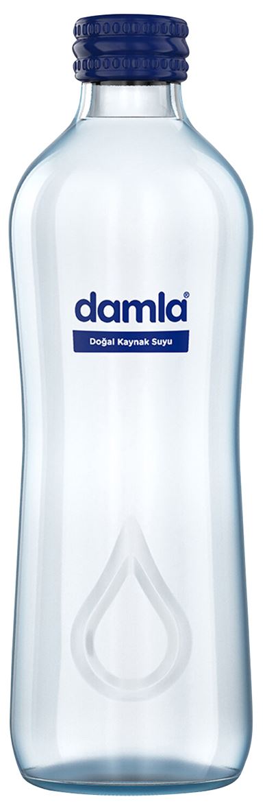 Damla Doğal Kaynak Su 12 * 330Ml Cam Şişe