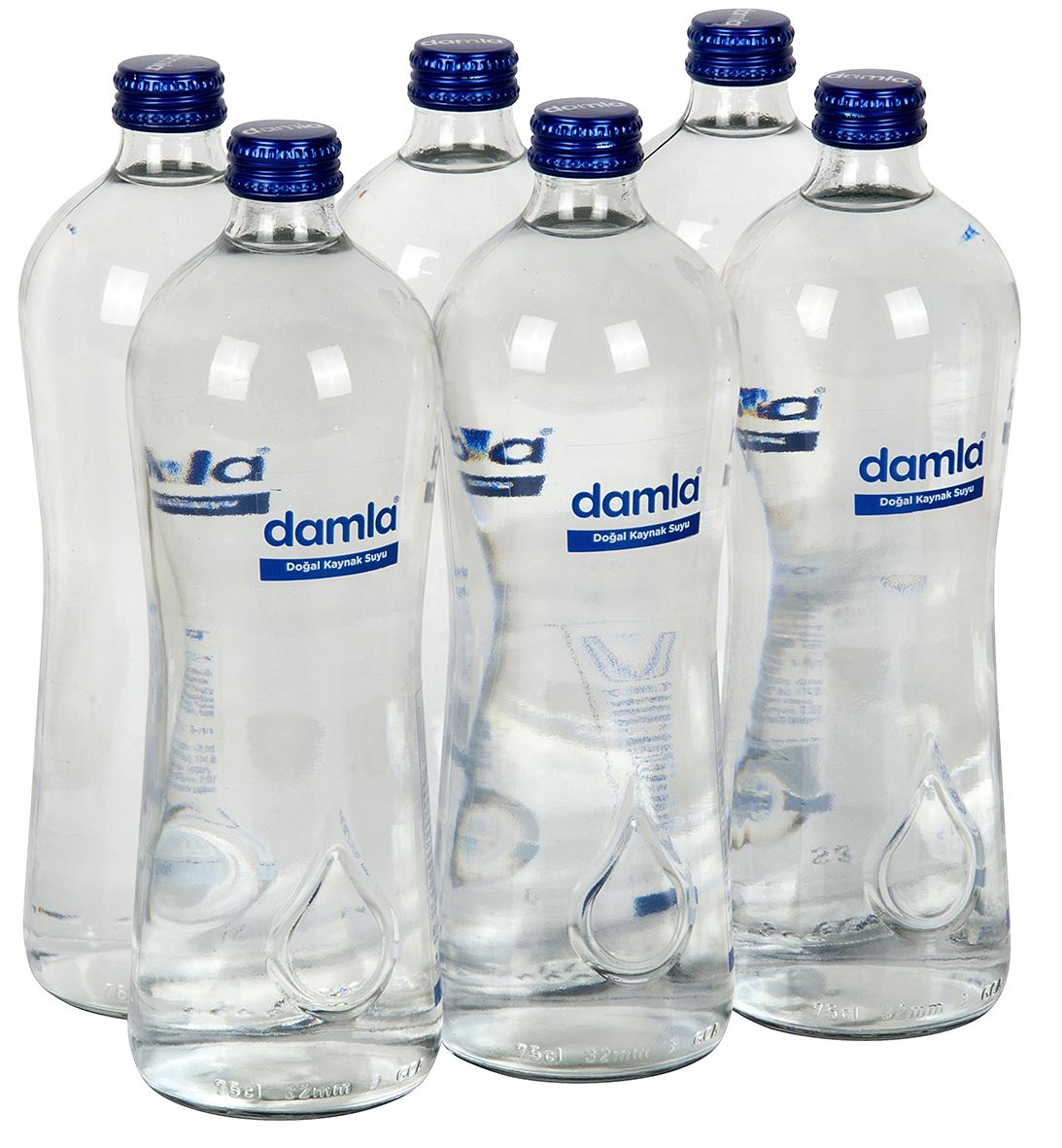 Damla Doğal Kaynak Su 6 * 750Ml Cam Şişe