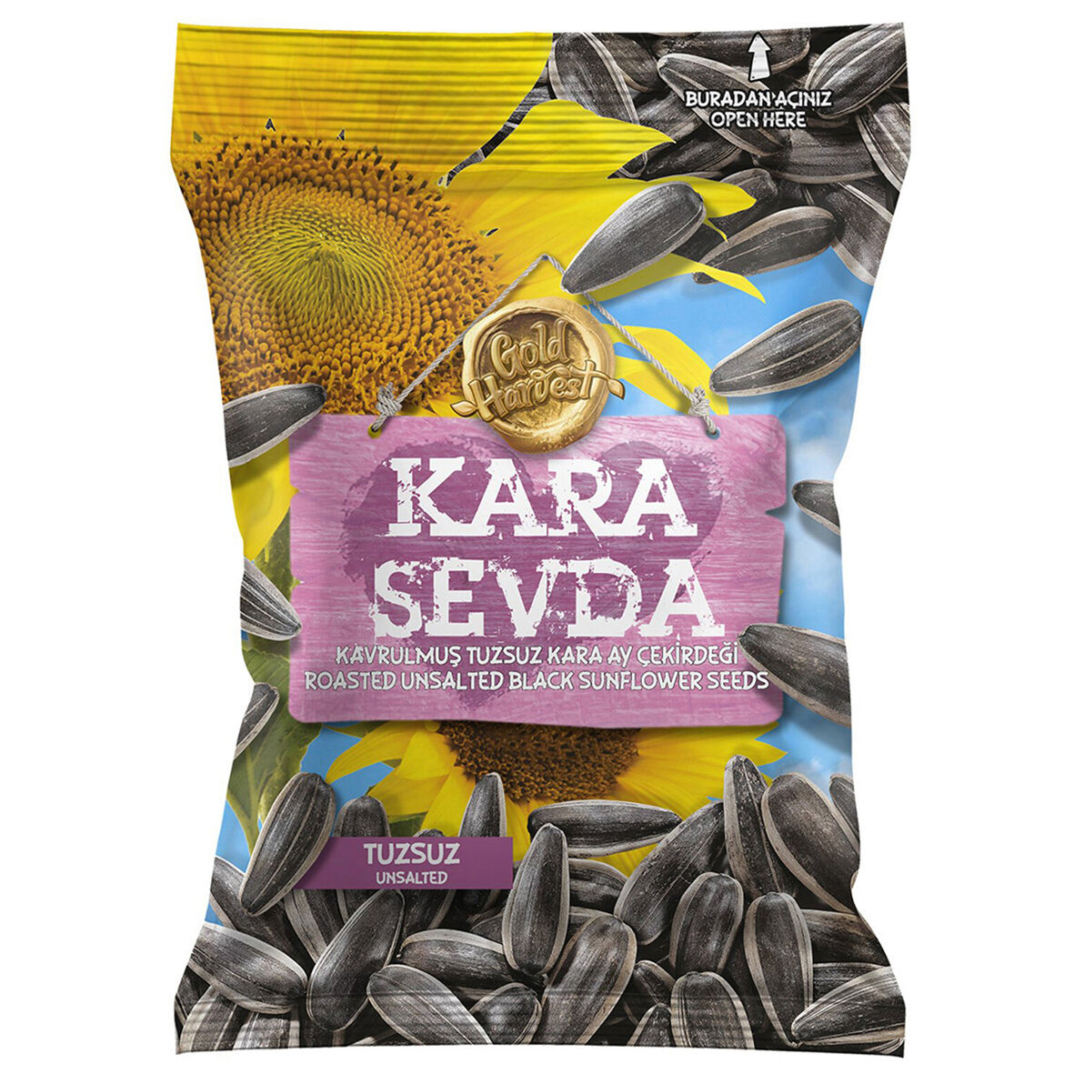 Kara Sevda Yerli Tuzsuz Siyah Ayçekirdeği 125 G