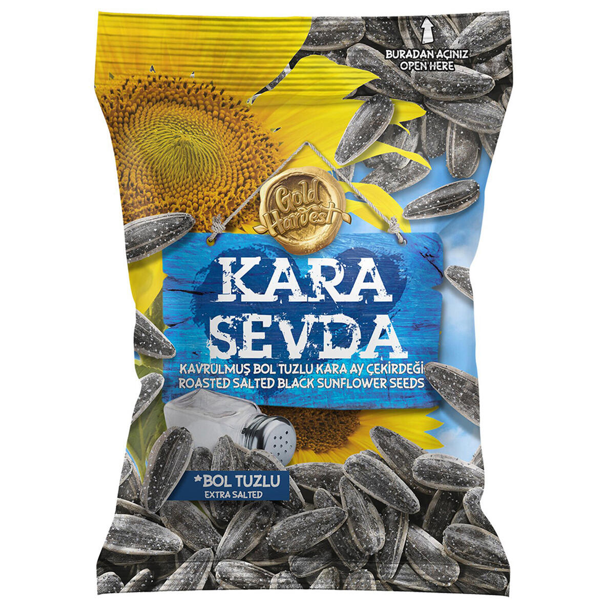 Kara Sevda Yerli Tuzlu Siyah Ayçekirdeği 135 G