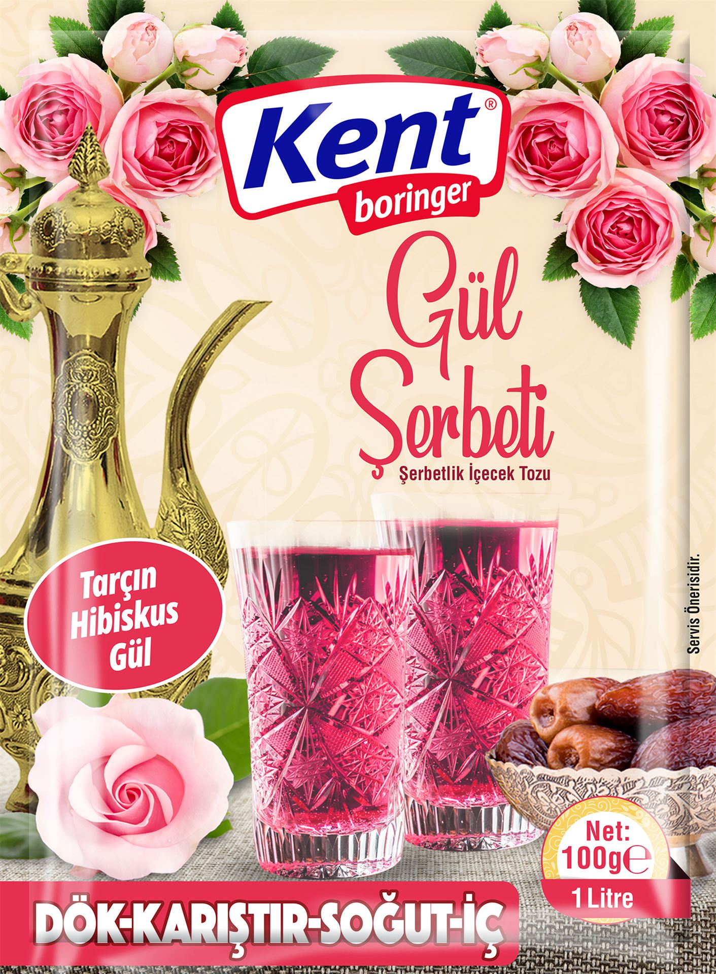 Kent Boringer Gül Şerbeti 100 G