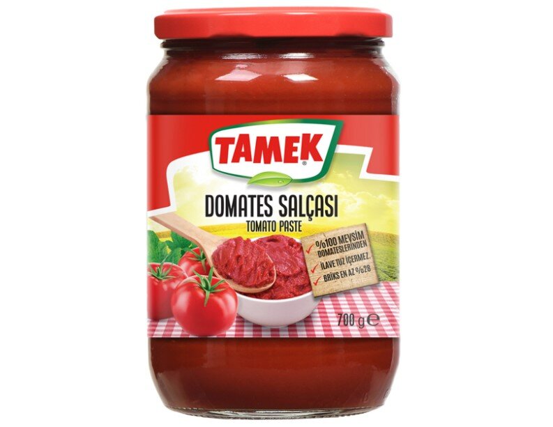 Tamek Domates Salçası Cam 700 G