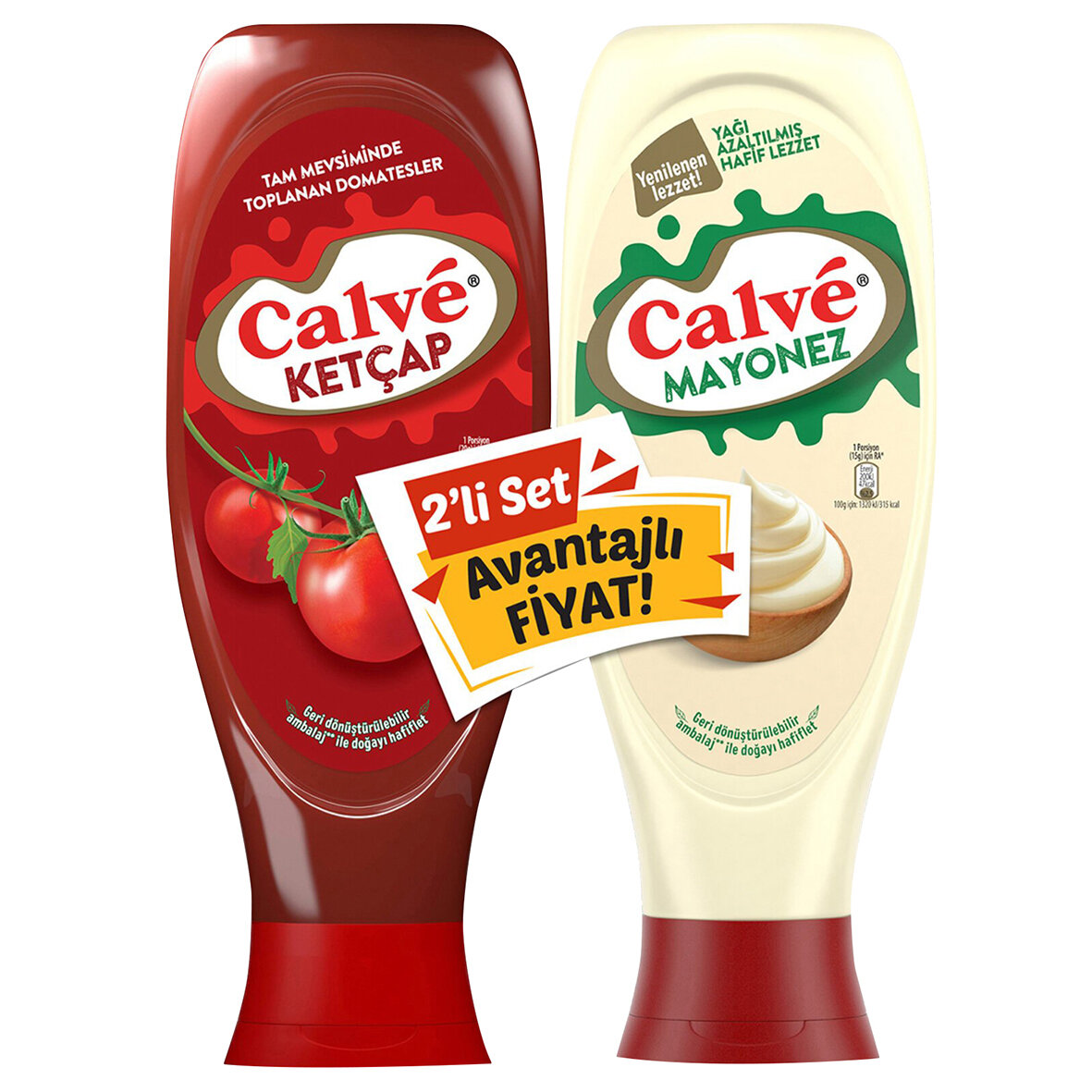 Calve İkili Set Ketçap 610 G + Mayonez 540 G