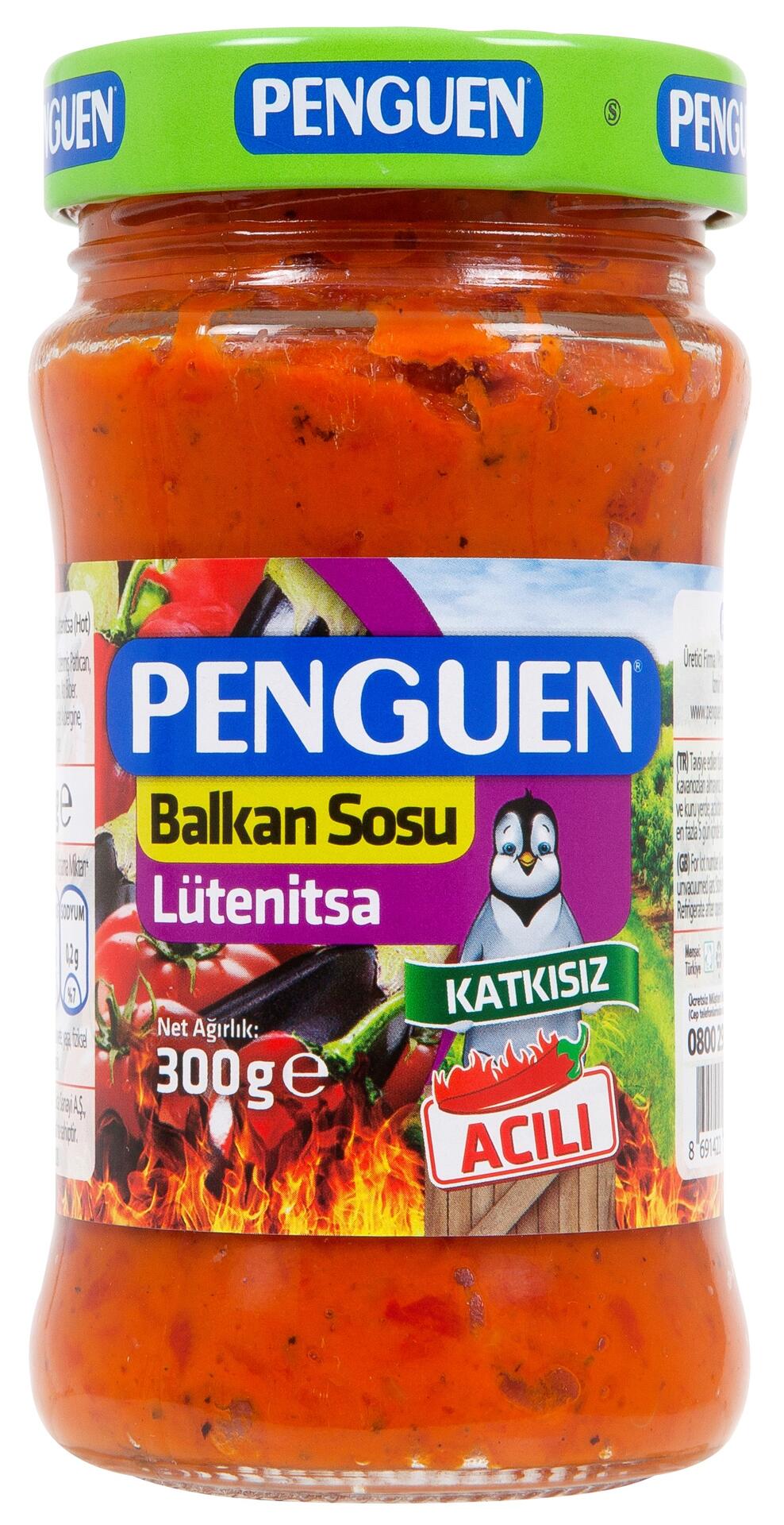 Penguen Lutenıtsa Balkan Sosu Acılı 300 G