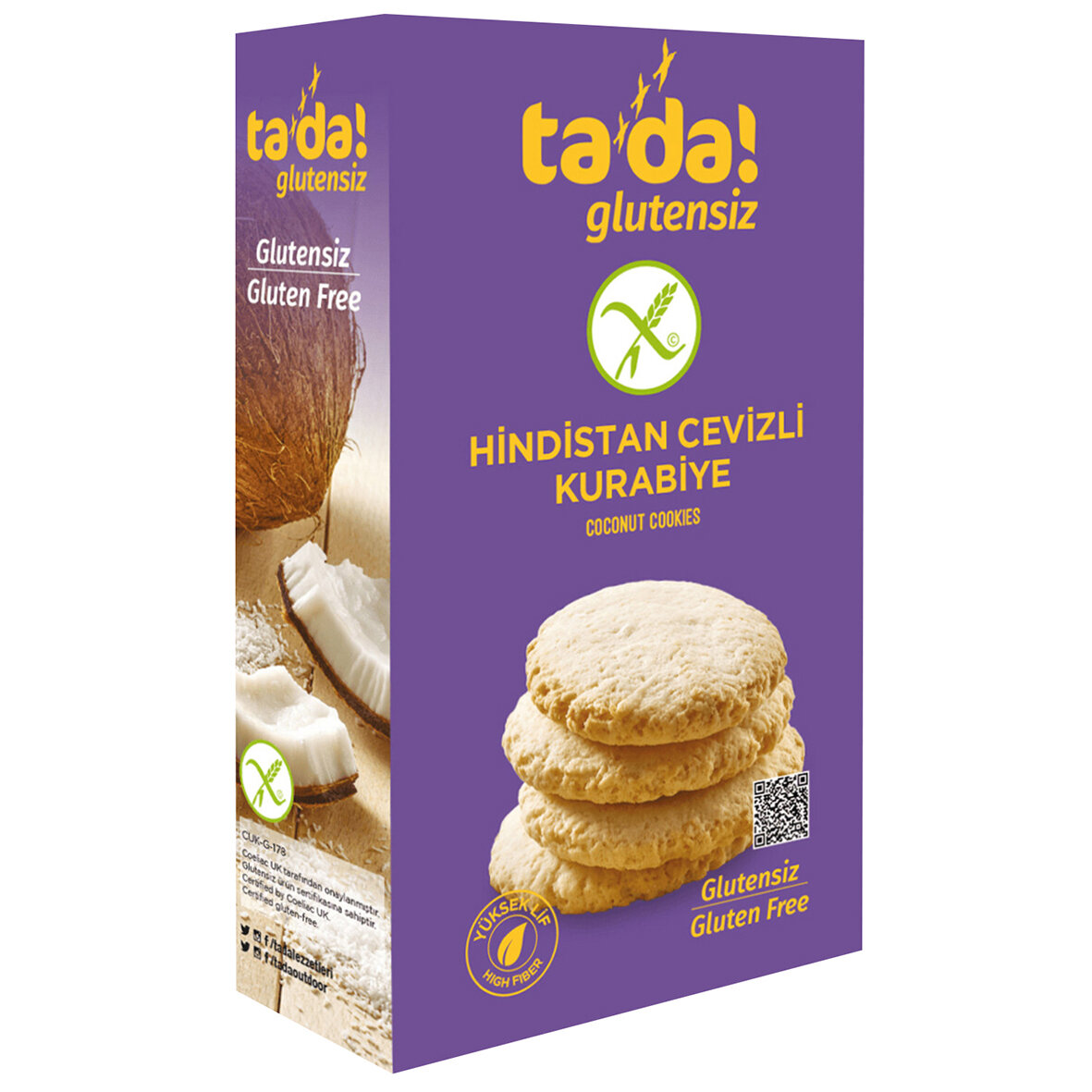 Tada Glutensiz Hindistan Cevizli Kurabiye 100 G