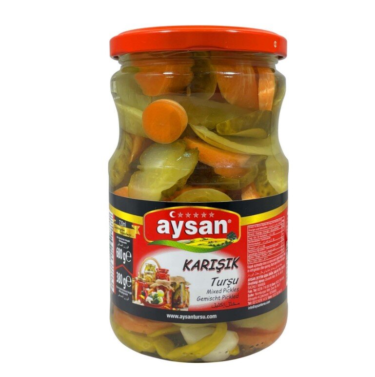 Aysan Karışık Sebze Turşusu 680G