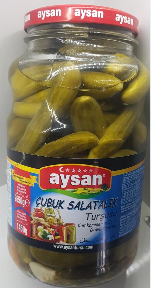 Aysan Çubuk Salatalık Turşusu 2.650 G