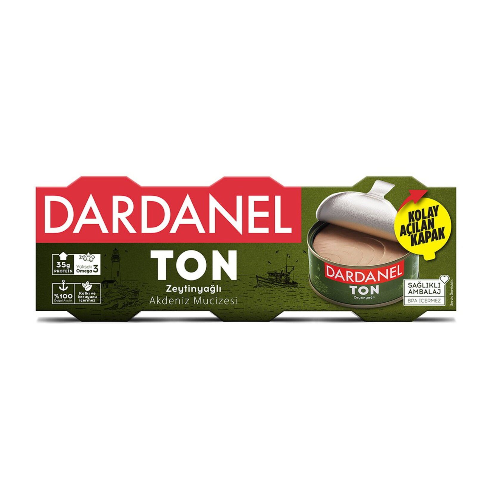 Dardanel Zeytinyağlı Ton Balığı 3X75 G