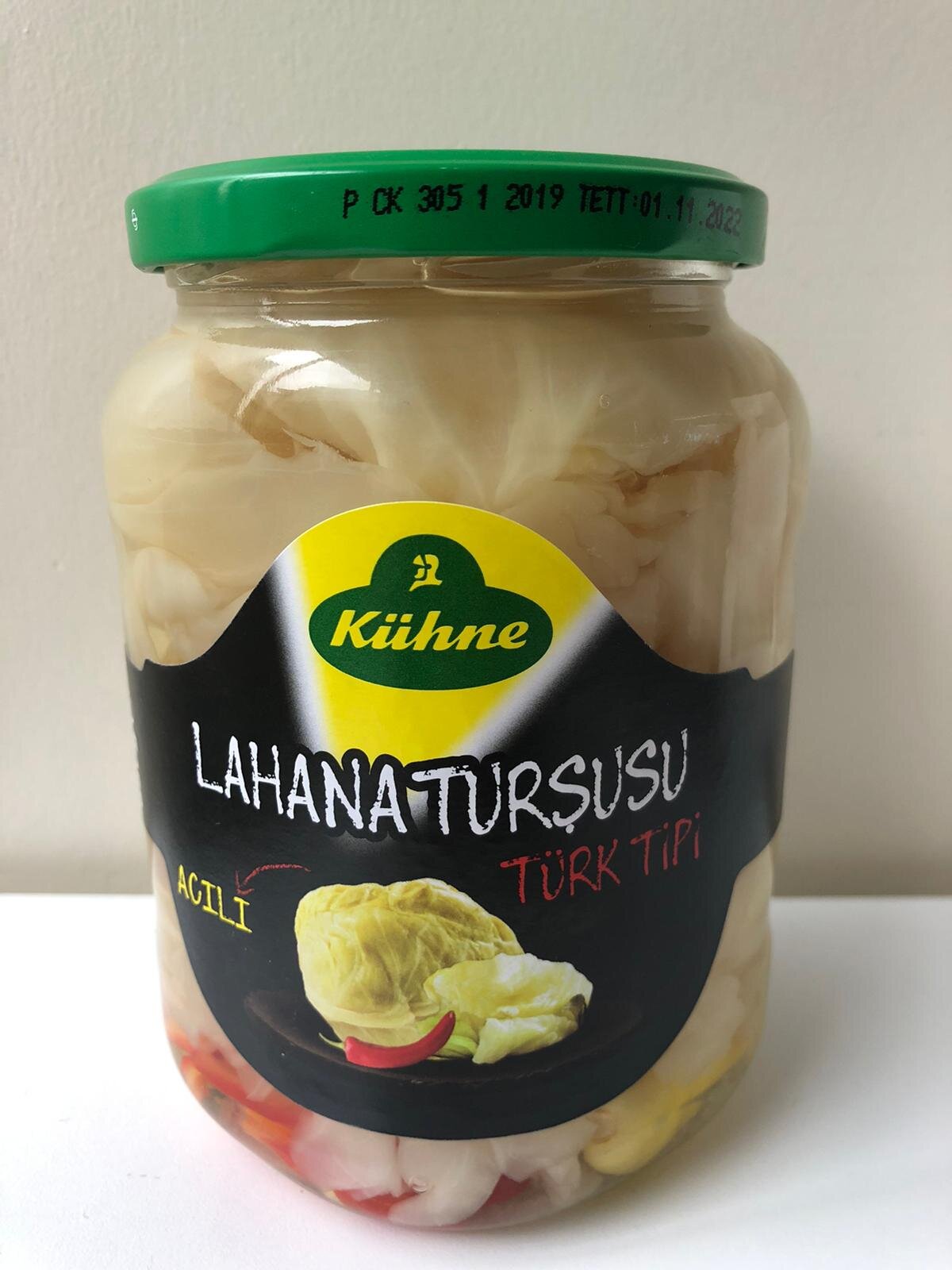 Kühne Acılı Lahana Turşusu 650 G