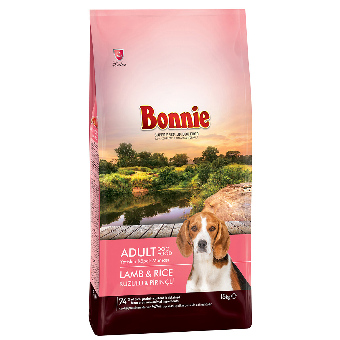 Bonnıe Köpek K.Mama Yetş.Kuzu Etli Ve Pirnç.15 Kg